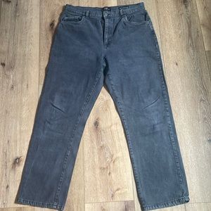 Off Black Cotton On Baggy Straight Jean